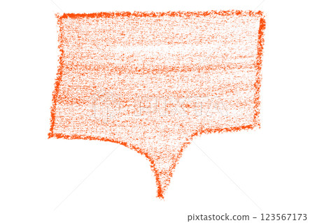 Separate red speech bubble on transparent background. 123567173