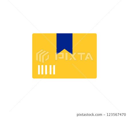 Simple luggage box illustration vector 123567470