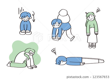 Negative people illustration set Negative people illustration set 123567653