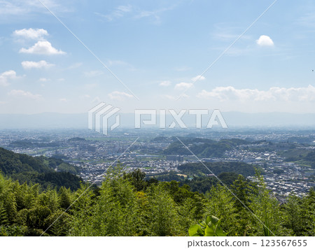 從山上眺望奈良盆地 從山上眺望奈良盆地 123567655