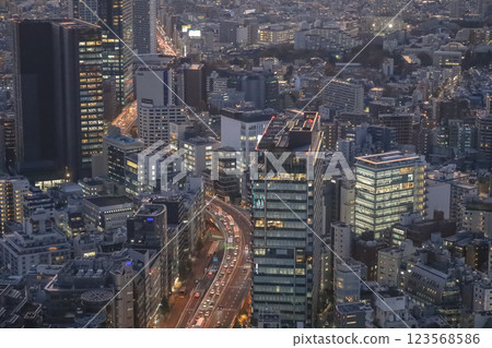 Night View of Tokyo City with Illuminated Buildings and Skyline Tokyo Dec 4 2024 Night View of Tokyo City with Illuminated Buildings and Skyline Tokyo Dec 4 2024 123568586