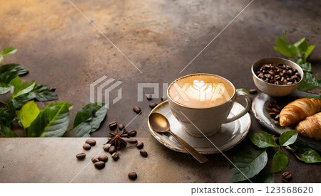 咖啡拿鐵咖啡 咖啡拿鐵咖啡 123568620