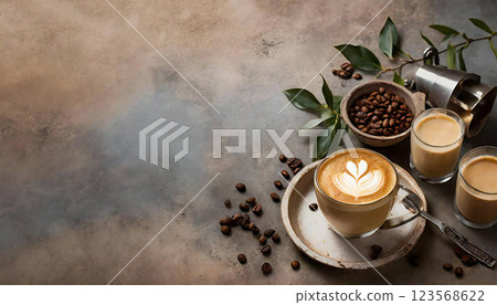 Cafe latte 123568622