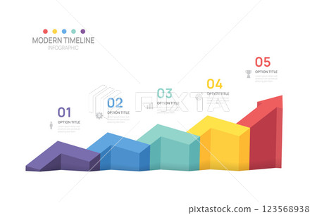 Infographics arrow symbol isometric timeline business 5 steps to success template. vector illustration. Infographics arrow symbol isometric timeline business 5 steps to success template. vector illustration. 123568938