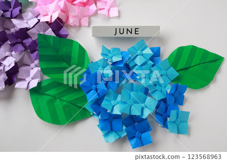Origami Hydrangea 123568963