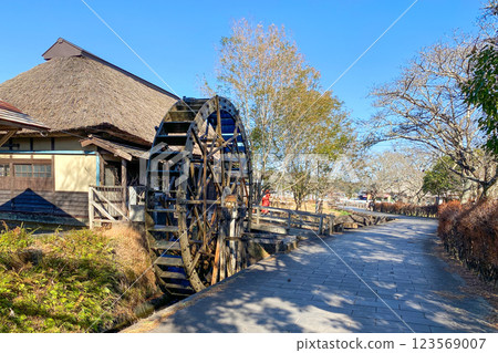 Waterwheel at Harajiri Falls Roadside Station 123569007