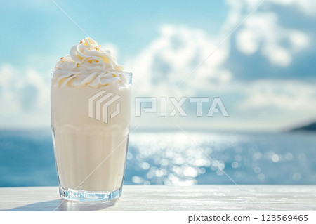 時尚咖啡館的飲品 AI 圖像 123569465