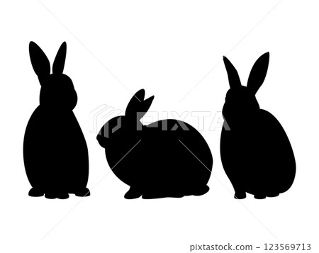 Rabbit vector illustration Silhouette rabbit Rabbit vector illustration Silhouette rabbit 123569713