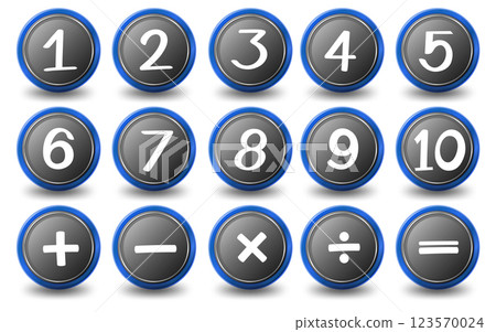 Mathematical Symbols and Numbers Illustration 123570024