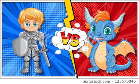 Knight Versus Dragon Showdown Knight Versus Dragon Showdown 123570040