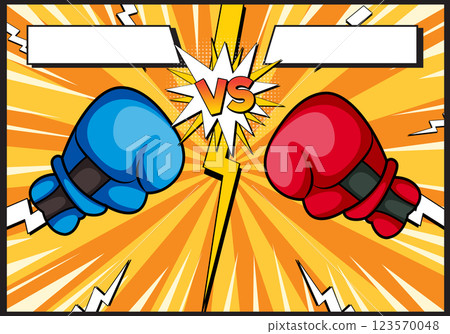Epic Boxing Match Showdown Illustration 123570048