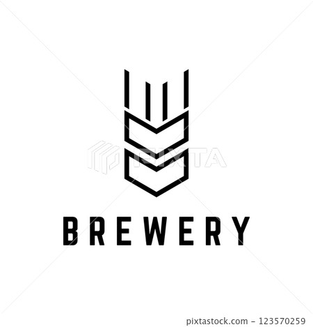 Premium quality vintage craft beer logo template design. For badges, emblems, beer companies, bars, taverns. Premium quality vintage craft beer logo template design. For badges, emblems, beer companies, bars, taverns. 123570259