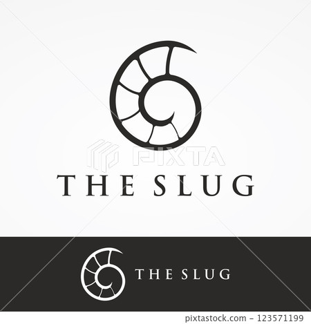Creative and unique colorful snail and snail shell animal template logo design. 123571199