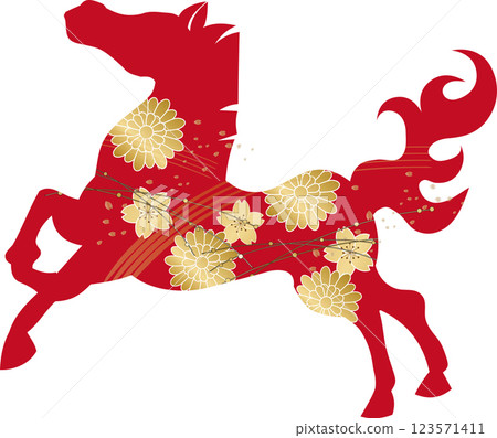 2026 年馬年 新年賀卡模板 生肖 新年 新年 123571411