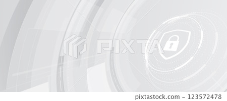 Cyber security background with lock protect your business 123572478