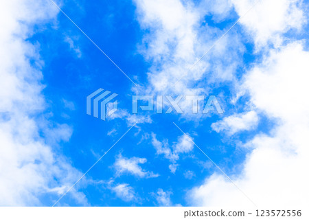 Refreshing blue sky with clouds and copy space Refreshing blue sky with clouds and copy space 123572556