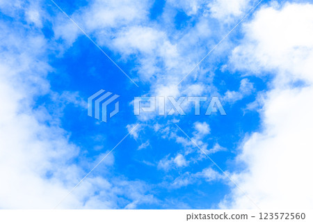 Refreshing blue sky with clouds and copy space Refreshing blue sky with clouds and copy space 123572560
