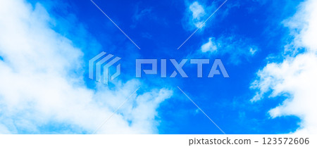 Refreshing blue sky with clouds and text space Refreshing blue sky with clouds and text space 123572606