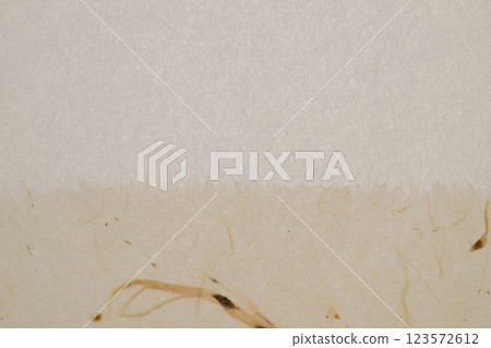 由和紙（楮紙）製成的背景材料 123572612
