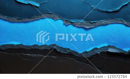 AI Image: Blue and black torn paper texture AI Image: Blue and black torn paper texture 123572784