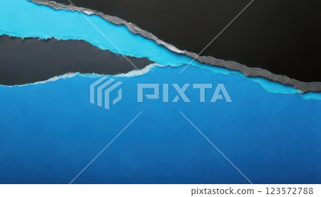 AI Image: Blue and black torn paper texture 123572788