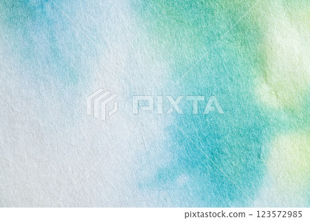 Light blue watercolor-style Japanese paper background material 123572985