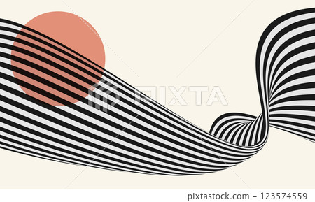 Abstract wave background, wavy stripes or lines. Abstract wave background, wavy stripes or lines. 123574559