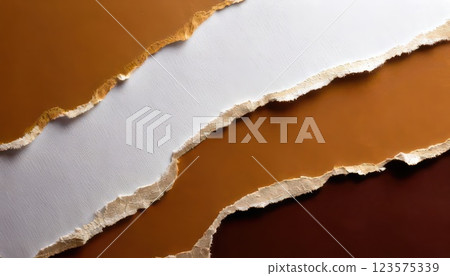 AI Image: Brown and white torn paper texture 123575339