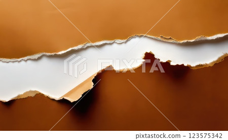 AI Image: Brown and white torn paper texture 123575342