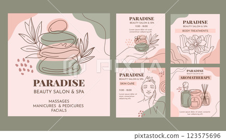 Hand drawn spa instagram post Hand drawn spa instagram post 123575696