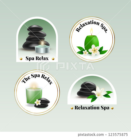 Flat design spa template 123575875