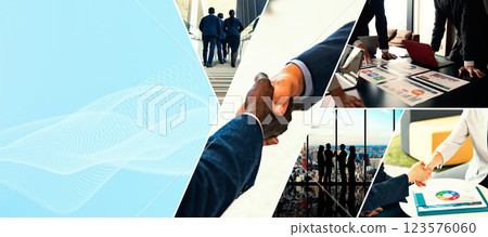 Collage visual of various business images Collage visual of various business images 123576060