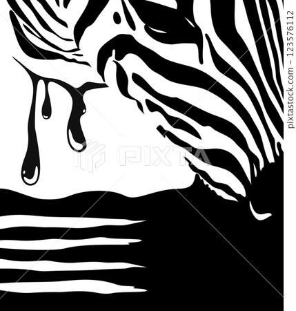 Zebra Creative Modern Art Poster Vector Zebra Creative Modern Art Poster Vector 123576112