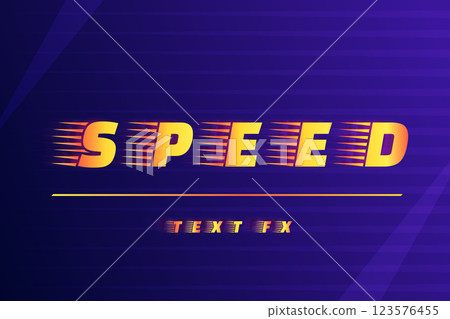 Realistic racing text effect 123576455