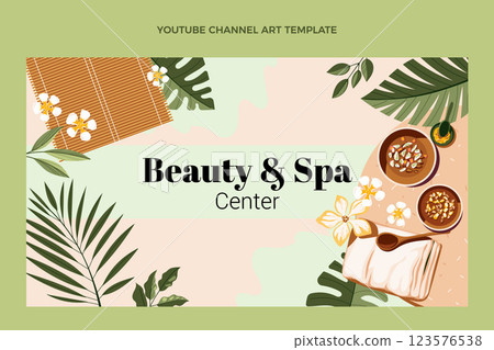 Flat design beauty template Flat design beauty template 123576538