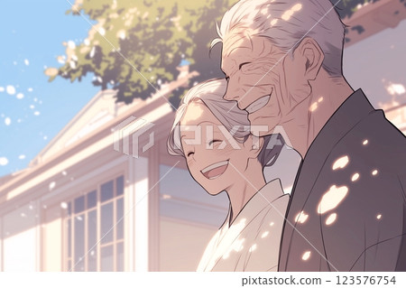 Grandpa, Grandma, Senior Illustrations "AI Generated Images" 123576754