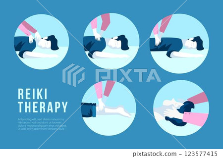 Reiki therapy template style 123577415