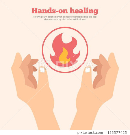 Hands-on healing template design 123577425