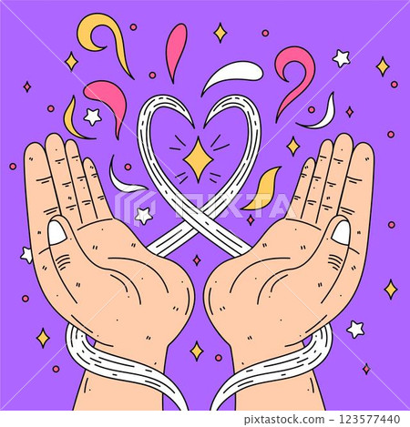 Energy healing hands with abstract fireworks Energy healing hands with abstract fireworks 123577440