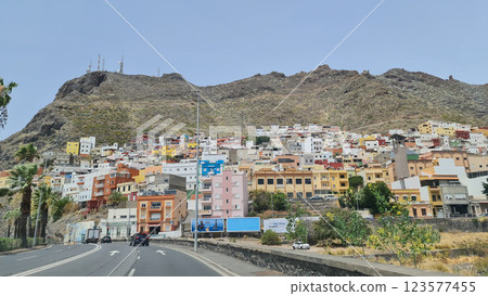 Small colorful city in Tenerife Small colorful city in Tenerife 123577455