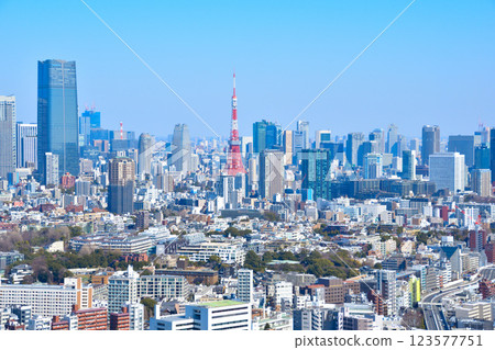 Cityscape Tokyo Tokyo Tower Shiba Roppongi Azabudai 123577751