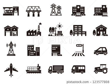 智慧城市圖示 05 智慧城市圖示 05 123577808