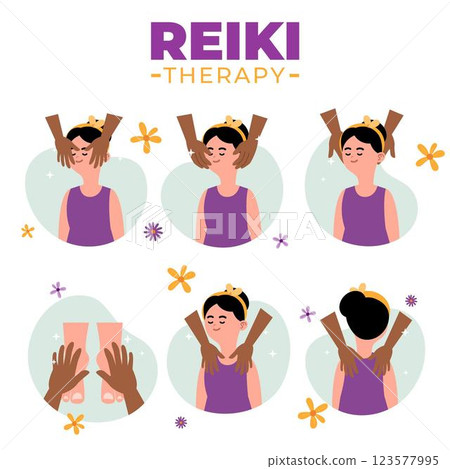 Reiki therapy concept 123577995