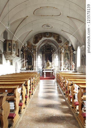 Church St. Jakob in Wallgau, Bavaria, Germany 123578139