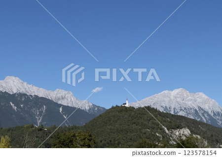 Pilgrimage church Maria Locherboden in Motz, Tyrol, Austria Pilgrimage church Maria Locherboden in Motz, Tyrol, Austria 123578154