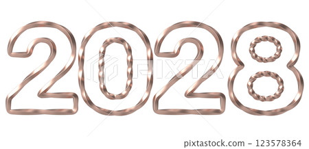 Letter chain on white background 123578364