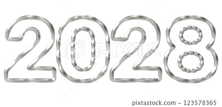 Letter chain on white background Letter chain on white background 123578365