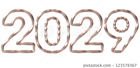 Letter chain on white background 123578367