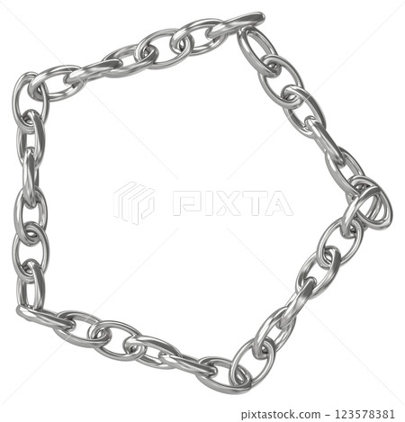 Letter chain on white background 123578381