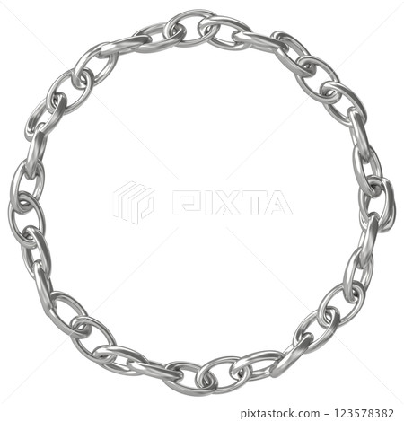 Letter chain on white background 123578382